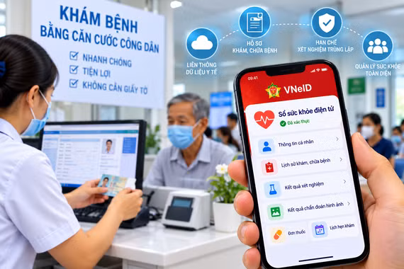 Từ năm 2027, Sổ sức khỏe điện tử trên VNeID giúp người dân đi khám bệnh thế nào?