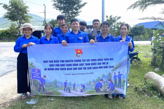 Tuổi trẻ Gia Lai sôi nổi ra quân vì môi trường, chung tay xây dựng nông thôn mới