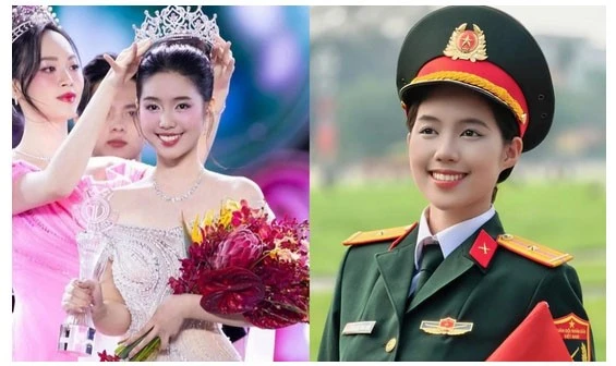 Gia thế đáng nể của nữ quân nhân vừa đăng quang Á hậu Việt Nam 2024