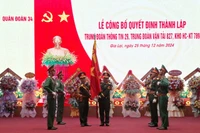 Công bố quyết định thành lập Trung đoàn Thông tin 29, Trung đoàn Vận tải 827, Kho Hậu cần-Kỹ thuật 789