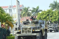 Thượng tướng Lê Quang Minh kiểm tra công tác sẵn sàng chiến đấu bảo vệ Đại hội Đảng