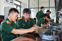 Quân đoàn 34 tập huấn nghiệp vụ sửa chữa thiết bị thông tin