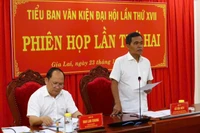 Phiên họp thứ hai Tiểu ban Văn kiện Đại hội đại biểu Đảng bộ tỉnh lần thứ XVII