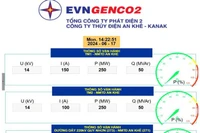 Ứng dụng chuyển đổi số để thu thập, giám sát các thông số vận hành Nhà máy thủy điện An Khê . Ảnh: Thu hoài