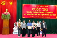 An Khê: 120 người tham gia cuộc thi tìm hiểu về xây dựng nông thôn mới. Ảnh: Ngọc Minh