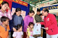 Hội Chữ thập đỏ Gia Lai trao 110 suất quà đến đối tượng chính sách, gia đình khó khăn