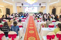 Quang cảnh lớp tập huấn nâng cao năng lực cho nữ tiểu thương, doanh nghiệp nhỏ và siêu nhỏ, hội viên khởi nghiệp năm 2025. Ảnh: Hồng Thương
