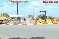 Phá bỏ vòng xuyến tiềm ẩn tai nạn giao thông khu vực Hàm Rồng, TP. Pleiku
