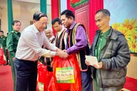 Ban Chỉ huy Bộ đội Biên phòng tỉnh Gia Lai gặp mặt, chúc Tết già làng, người có uy tín khu vực biên giới.