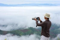 “Săn mây” trong phố