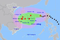 Hai kịch bản đường đi của bão Trami