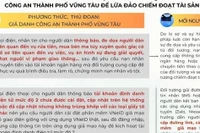 2 người ở TP Vũng Tàu bị lừa hơn 10 tỉ đồng