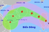 Siêu bão Man-yi giật trên cấp 17, di chuyển nhanh hướng vào miền Trung