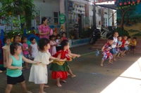Trường Mầm non Hương Sen (phường Quy Nhơn) tổ chức nhiều hoạt động chú trọng sự phát triển toàn diện của trẻ. Ảnh: Hồ Điểm
