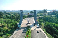 Một góc Cửa khẩu Quốc tế Lệ Thanh. Ảnh: Hà Duy