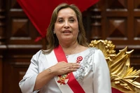 Tổng thống Peru Dina Boluarte bị quốc hội phế truất. Ảnh: AFP