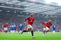 Bruno ghi bàn giúp Manchester United chiến thắng. (Nguồn: Getty Images)