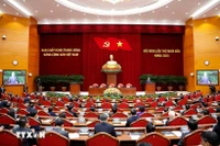 Phiên bế mạc Hội nghị lần thứ 14 Ban Chấp hành Trung ương Đảng khóa XIII. Ảnh: Thống Nhất/TTXVN