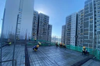 Một dự án nhà ở xã hội đang thi công tại địa bàn phường Quy Nhơn Nam. Ảnh: M.H