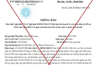 Thông báo giả mạo công văn của cơ quan BHXH.
