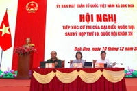 Đại biểu Quốc hội tỉnh Gia Lai tiếp xúc cử tri xã Đak Đoa. 