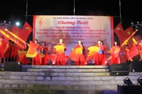 Ấn tượng chương trình văn nghệ chào mừng thành công Đại hội XIV của Đảng tại Mang Yang.