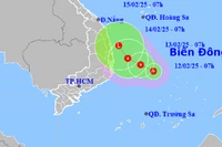 Áp thấp nhiệt đới cấp 6, giật cấp 8 hướng vào vùng biển miền Trung