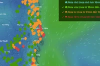 Không khí lạnh tiếp tục tràn xuống miền Bắc, mưa lớn từ Quảng Trị đến Lâm Đồng