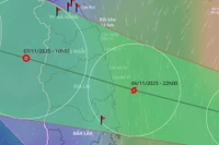 Bão Kalmaegi đang mạnh lên cấp 14, giật cấp 17