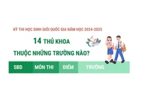 Kỳ thi chọn học sinh giỏi quốc gia: 14 thủ khoa thuộc những trường nào?