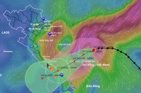 Bão hướng vào Đà Nẵng - Quảng Ngãi, mưa lớn từ đêm mai