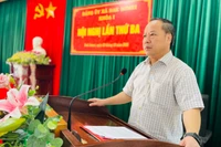 Phó Bí thư Tỉnh ủy Châu Ngọc Tuấn dự, chỉ đạo Hội nghị Ban Chấp hành Đảng bộ xã Đak Sơmei.