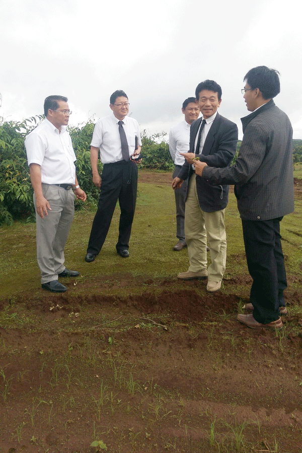 Công ty Hagihara Farm khảo sát đất ở xã Gào (TP. Pleiku). Ảnh: L.L Công ty Hagihara Farm khảo sát đất ở xã Gào (TP. Pleiku). Ảnh: L.L
