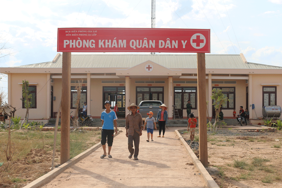 Phòng khám quân dân y Đồn Biên phòng Ia Lốp. Ảnh: L.N