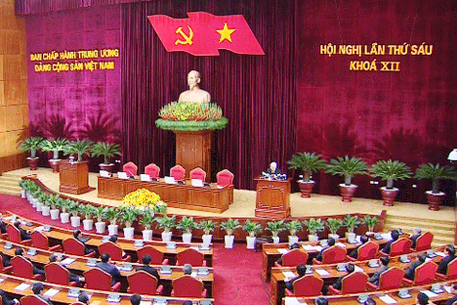 Quang cảnh Hội nghị Trung ương 6 (khóa XII). Ảnh: internet Quang cảnh Hội nghị Trung ương 6 (khóa XII). Ảnh: internet