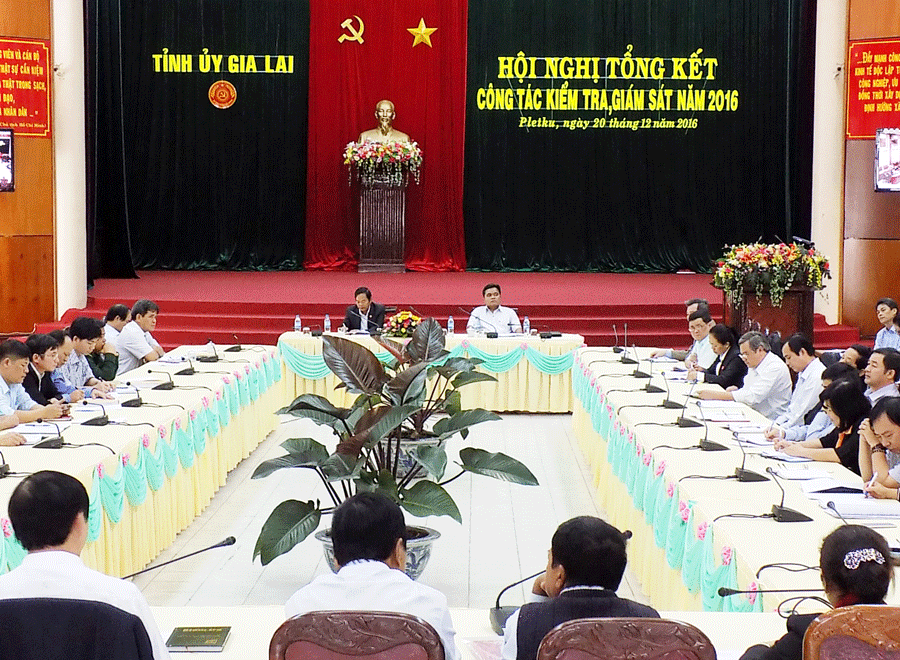 Triển khai nhiệm vụ công tác KTGS của Đảng bộ tỉnh năm 2017. Ảnh: T.N