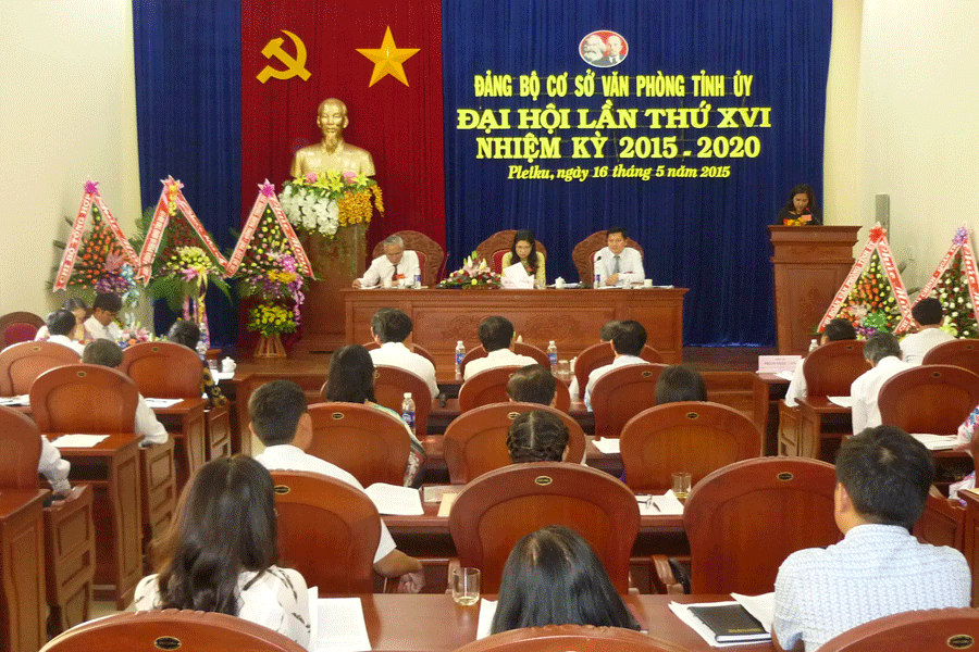 Đại hội Đảng bộ Văn phòng Tỉnh ủy. Ảnh: T.N Đại hội Đảng bộ Văn phòng Tỉnh ủy. Ảnh: T.N