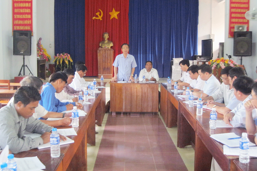 Quang cảnh buổi làm việc. Ảnh: H.V.V