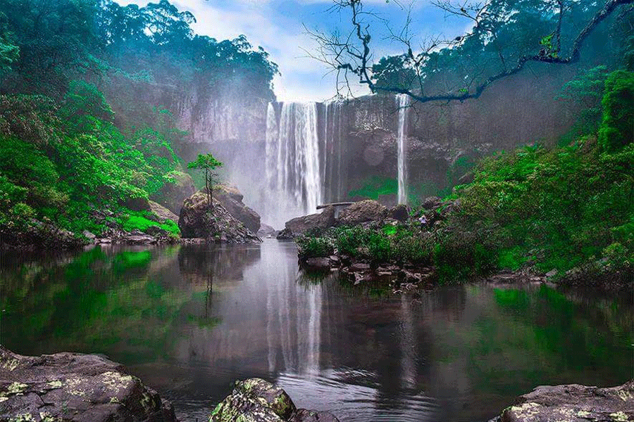 Thác 50 trong Khu Bảo tồn Thiên nhiên Kon Chư Răng (huyện Kbang, tỉnh Gia Lai). Ảnh: Đức Thụy Thác 50 (Kbang). Ảnh: Đức Thụy