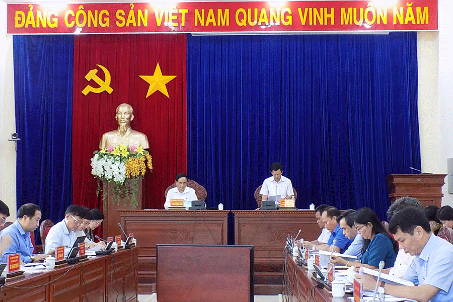 Quang cảnh buổi làm việc. Ảnh: T.N