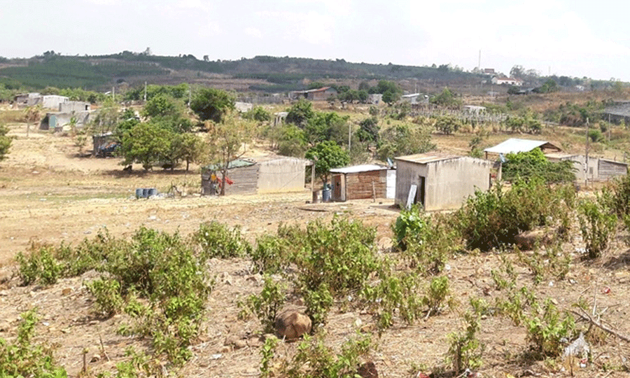 Khu tái định cư Ia Bia. Ảnh: N.T Khu tái định cư Ia Bia. Ảnh: N.T