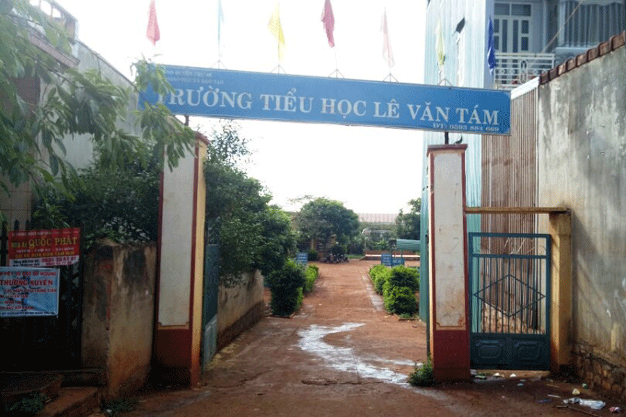 Trường Tiểu học Lê Văn Tám. Ảnh: N.T