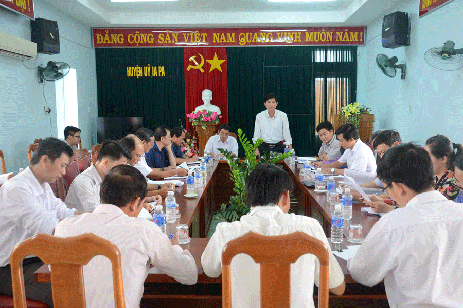 Quang cảnh buổi làm việc. Ảnh: V.H