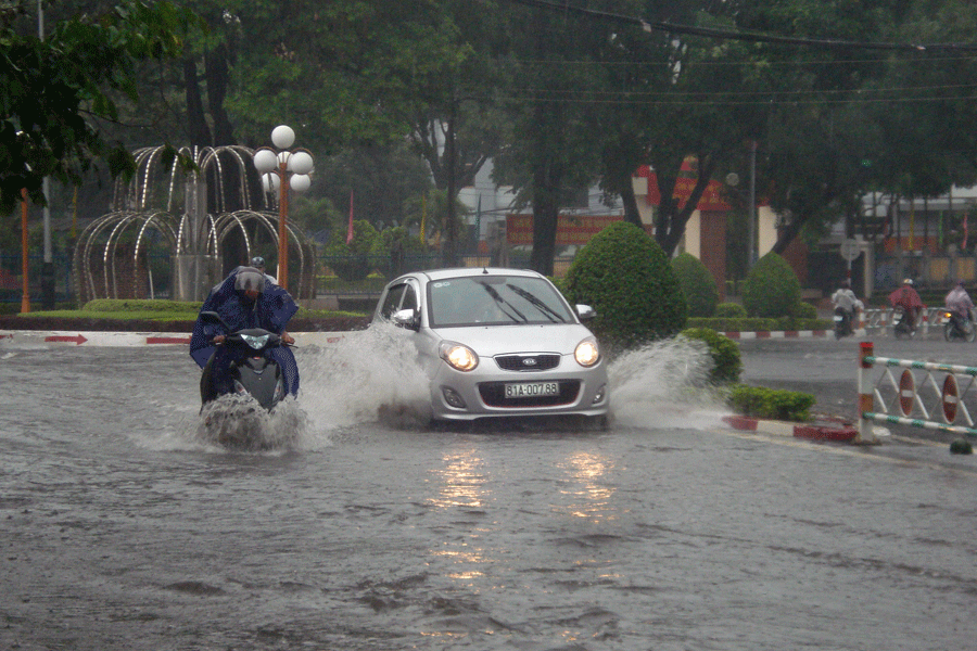 Tây Nguyên có mưa rào và dông diện rộng