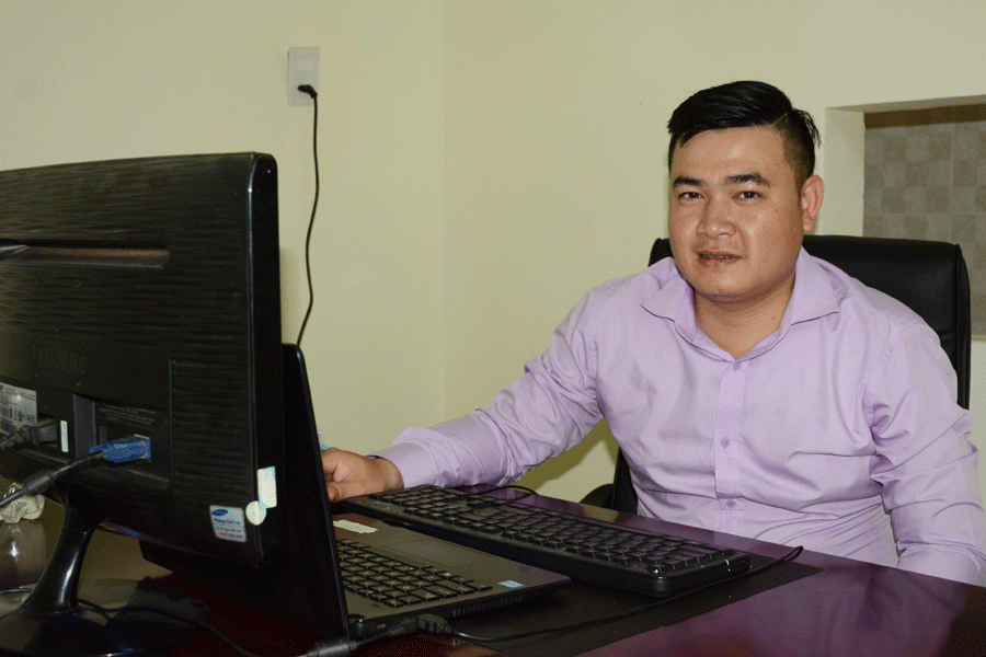 Doanh nhân trẻ Lê Quốc Vương. Ảnh: H.Đ.T Doanh nhân trẻ Lê Quốc Vương. Ảnh: H.Đ.T