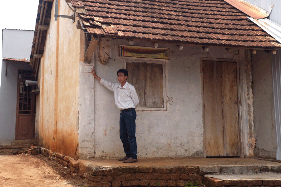 Căn nhà số 40 được xây dựng từ thời Pháp thuộc. Ảnh: N.T Căn nhà số 40 được xây dựng theo kiến trúc thời Pháp thuộc. Ảnh: N.T