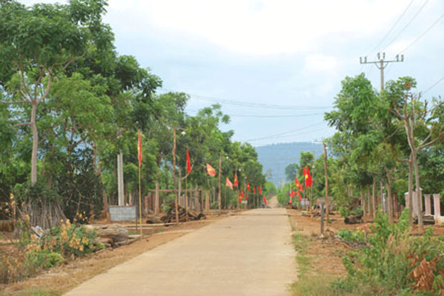 Đường vào huyện mới Ia H’Drai. Ảnh: Internet Đường vào huyện mới Ia H’Drai. Ảnh: K.N.B