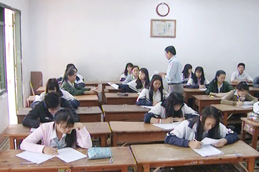 Các thí sinh tham gia thi thử THPT Quốc gia 2017 do Sở GD-ĐT tổ chức. Ảnh: N.G Các thí sinh tham gia thi thử THPT Quốc gia 2017 do Sở GD-ĐT tổ chức. Ảnh: N.G