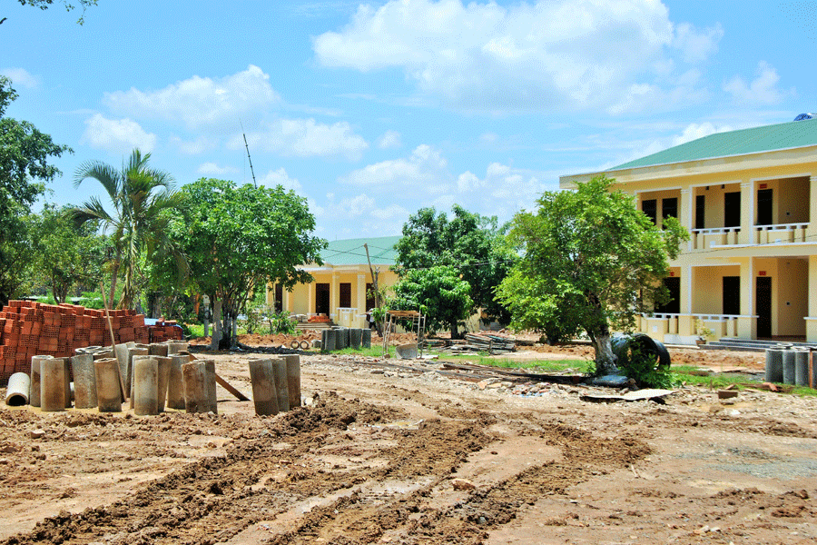 Đồn Biên phòng Ia Púch đang được đầu tư xây dựng. Ảnh: Đ.M.P