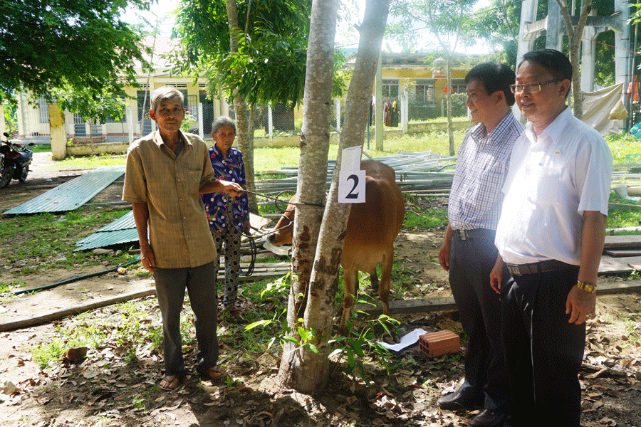 Trao tặng bò cho gia đình ông Nguyễn Quang Bích (thôn Đức Lập, xã Ia Rtô, thị xã Ayun Pa). Trao tặng bò cho gia đình ông Nguyễn Quang Bích (thôn Đức Lập, xã Ia Rtô, thị xã Ayun Pa).